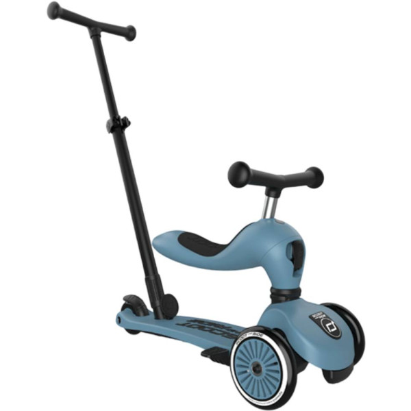 Фото - Триколісний самокат Scoot&Ride Highwaykick-1 Push and Go Gray-Blue (SR-240527-STEEL)