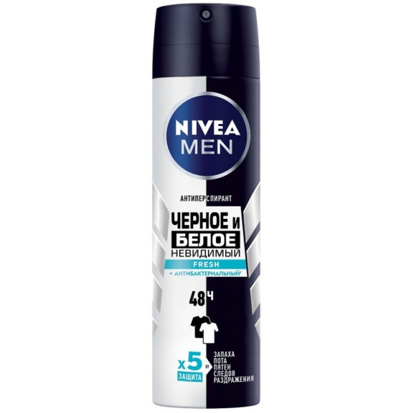 Фото - Дезодорант аерозольний NIVEA антиперсп Fresh Невидимая защита 150мл