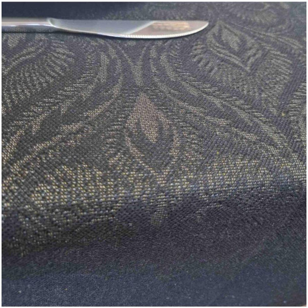 Фото - Скатертина прямокутна Прованс гобелен Baroque Black 136х300 см (025788)