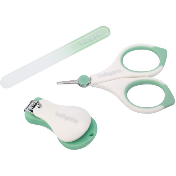 Фото - Набір дитячого манікюрного приладдя BabyOno пилка, ножиці, щипчики, салатовий (398/01) Фото - Набір дитячого манікюрного приладдя BabyOno пилка, ножиці, щипчики, салатовий (398/01)