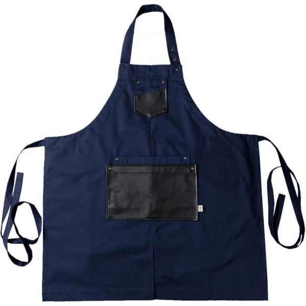 Фото - Фартук Прованс мужской с кожаным декором синий 85x90 см (044781)