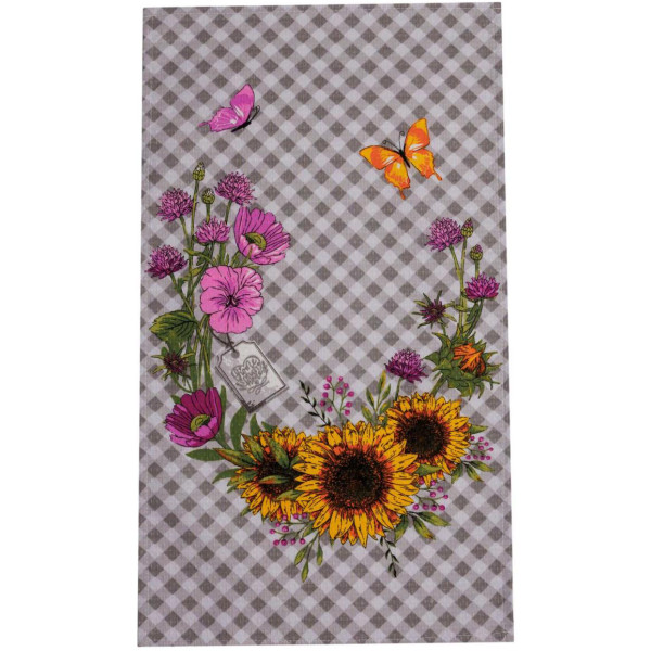 Фото - Рушник кухонний Прованс вафельний Сонячний віночок 34x58 см (044949)