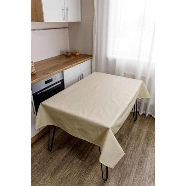Фото - Скатертина прямокутна Прованс Simfoni Бежева 120х136 см (045146)