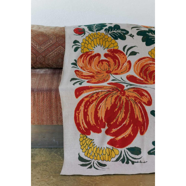 Фото - Плед полуторный Прованс Петриковские мотивы 120х180 см (045161)