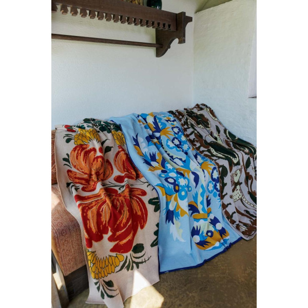 Фото - Плед полуторный Прованс Петриковские мотивы 120х180 см (045161)