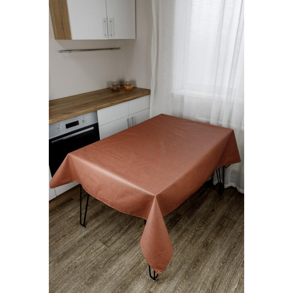 Фото - Скатертина прямокутна Прованс Simfoni Теракотова 136х180 см (045172)