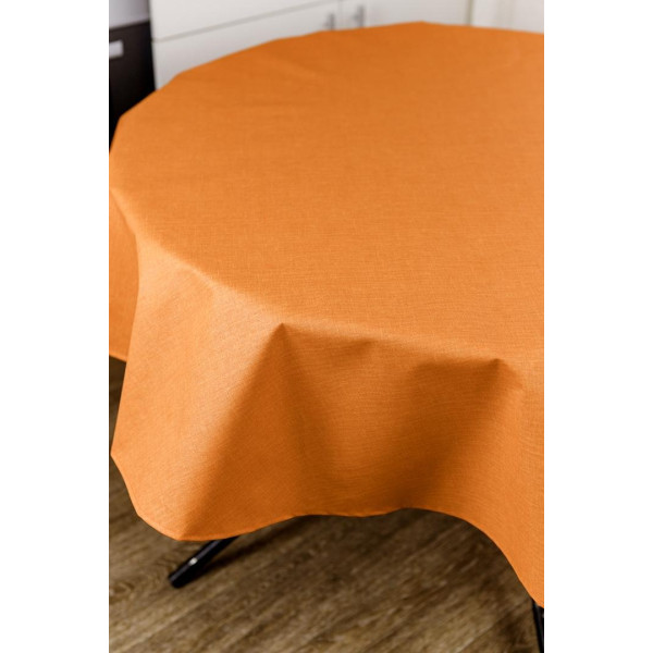 Фото - Скатертина кругла Прованс Simfoni Помаранчева 136 см (045176)