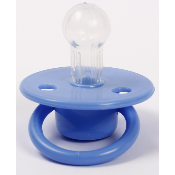 Фото - Кругла пустушка Lindo синій (Pk075/6-12 с)