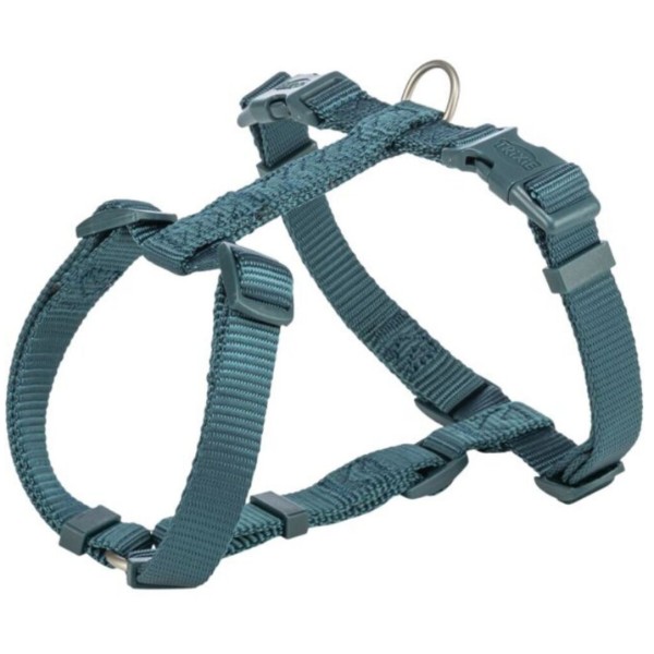 Фото - Шлея для собак Trixie Premium H-harness темний синьо-зелений M-L 52–75 см 20 мм (4053032672956)