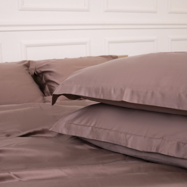 Фото - Простирадло двоспальне MirSon 180x190 см №08 Beige Tencel (2200009637490)
