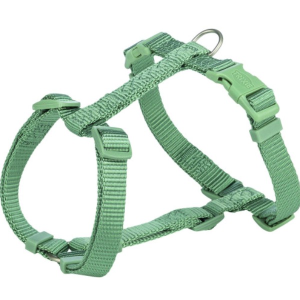 Фото - Шлея для собак Trixie Premium H-harness M–L 52–75 см 20 мм світло-зелена (4053032673076)