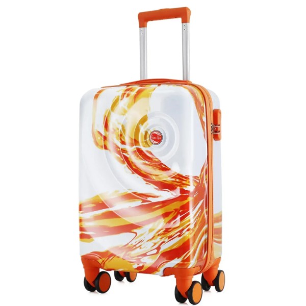 Фото - Чемодан Semi Line 20" (S) White/Orange Print (T5655-1)
