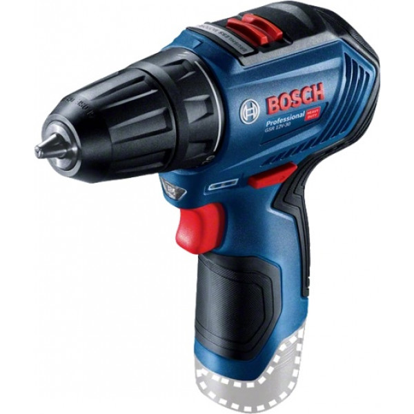 Фото - Дриль-шуруповерт Bosch GSR 12V-30 Solo без АКБ і ЗУ (0.601.9G9.002)