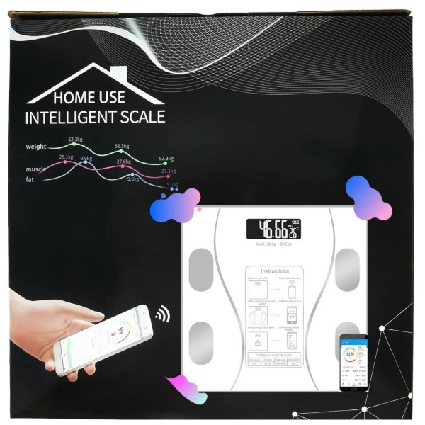 Фото - Ваги підлогові Scale one White (EN-TZC001)
