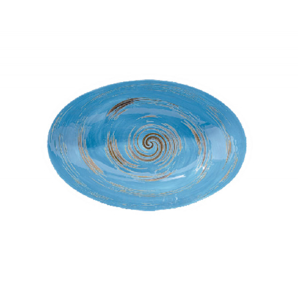 Фото - Блюдо Wilmax Spiral Blue 25х16.5х6 см 570 мл (WL-669640 / A)
