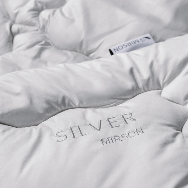 Фото - Ковдра зимова двоспальна євро MirSon шовкова №1067 Silver Cloud 200х220 см (2200010356557)