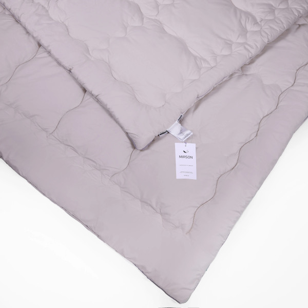 Фото - Ковдра демісезонна двоспальна MirSon шовкова №1060 Silver Cloud 172х205 см (2200010356458)