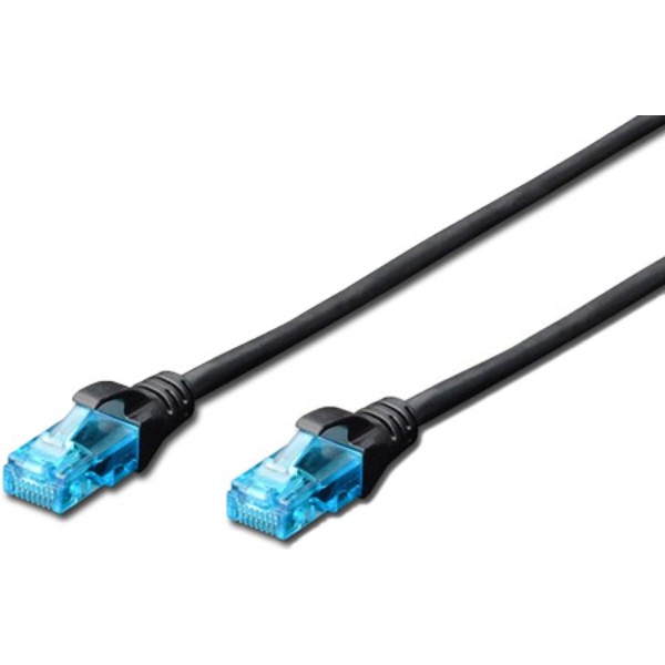 Фото - Кабель патч-корд Digitus CAT 5e UTP 0.5m Black (DK-1511-005/Black)