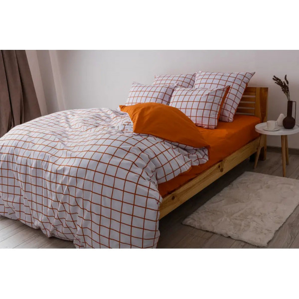 Фото - Комплект постільної білизни ТЕП Happy Sleep Terracotta Check (2-03796_25232)