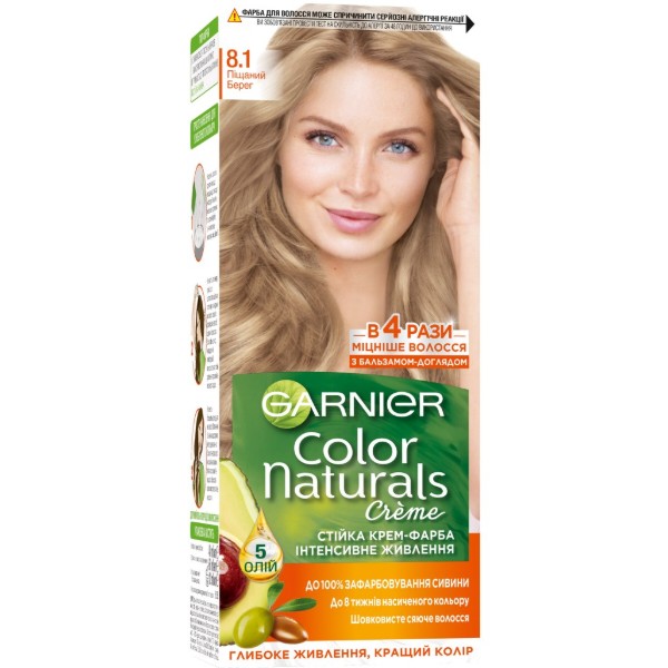 Фото - Фарба для волосся Garnier Color Naturals 8.1 Піщаний берег 110 мл (3600540676825)
