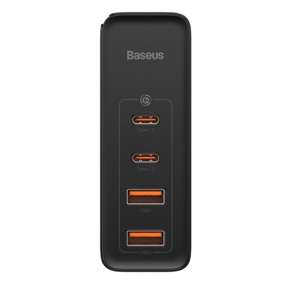 Фото - Сетевое зарядное устройство Baseus 2xUSB 100W GaN 2xUSB-C+2xUSB-A (CCGAN2P-L01)