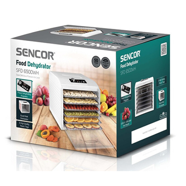 Фото - Сушарка для фруктів та овочів Sencor SFD 6500WH