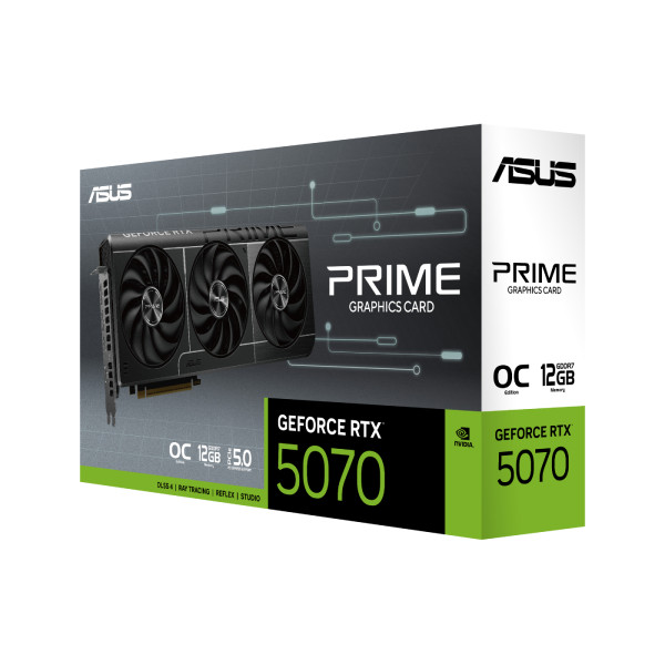 Фото - Видеокарта Asus PRIME GeForce RTX 5070 12GB GDDR7 OC Edition (PRIME-RTX5070-O12G)