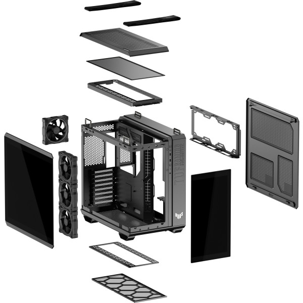 Фото - Корпус Asus GT502 TUF GAMING HORIZON TG ARGB BLACK (90DC0090-B19020)