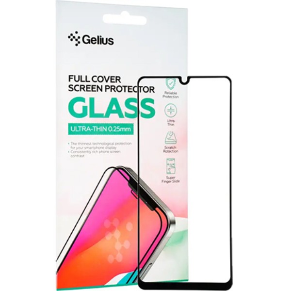 Фото - Захисне скло для смартфону Gelius Full Cover Ultra-Thin 0.25mm for Samsung A325 (A32) Black (88712)