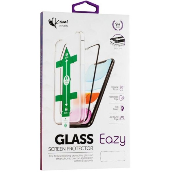 Фото - Захисне скло для смартфону Krazi Eazy EZFT01 + монтажна рамка для iPhone 12 Pro Max Black (83255)