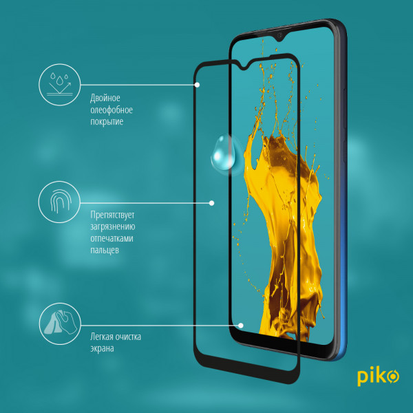 Фото - Захисне скло для смартфону Piko Full Glue for Moto G8 Power Lite Black (1283126505775)