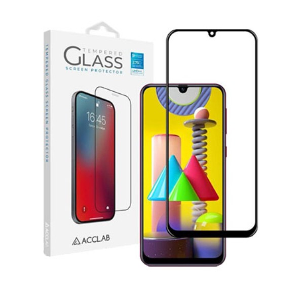 Фото - Захисне скло для смартфону ACCLAB Full Glue for Samsung Galaxy M31 SM-M315 Black (1283126508653)