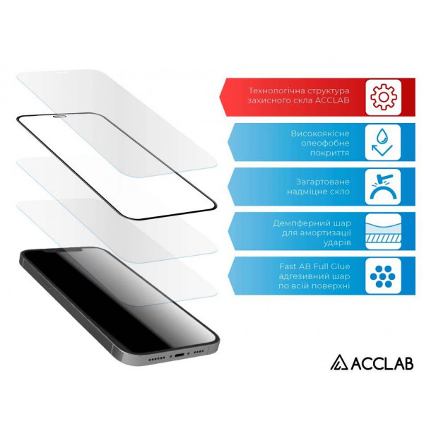 Фото - Захисне скло для смартфону ACCLAB Full Glue for VIVO Y15/Y17/Y3 (1283126508974)