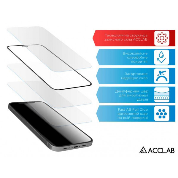 Фото - Захисне скло для смартфону ACCLAB Full Glue for VIVO Y20/Y20i (1283126509001)