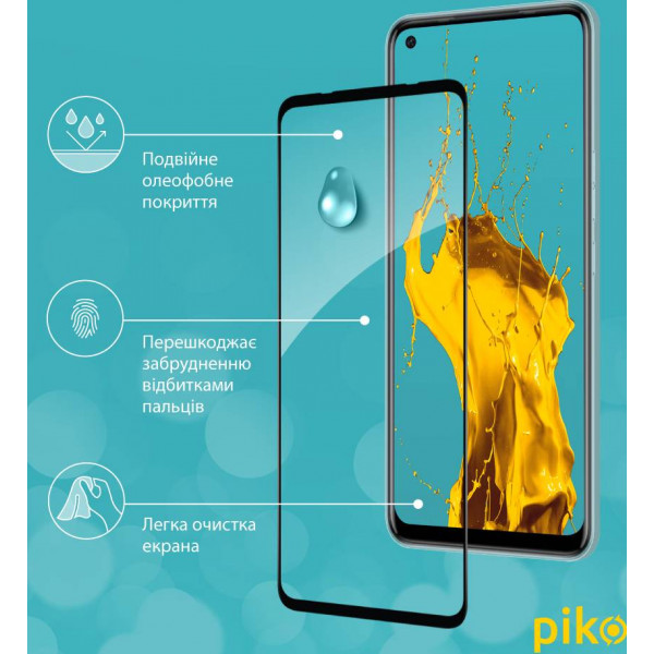 Фото - Захисне скло для смартфону Piko Full Glue for Tecno Camon 16 (1283126511097)