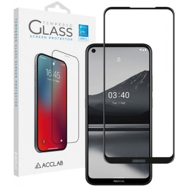 Фото - Захисне скло для смартфону ACCLAB Full Glue for Nokia 3.4 Black (1283126511516)