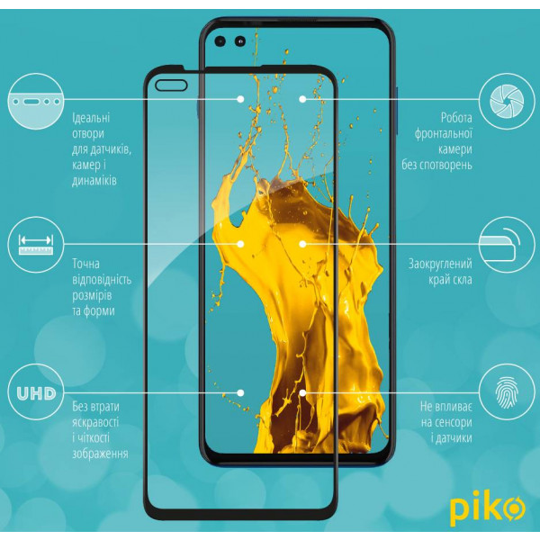 Фото - Захисне скло для смартфону Piko Full Glue for MOTO G100 (1283126521348)