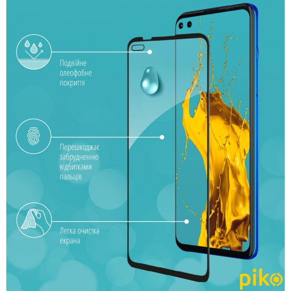 Фото - Захисне скло для смартфону Piko Full Glue for MOTO G100 (1283126521348)