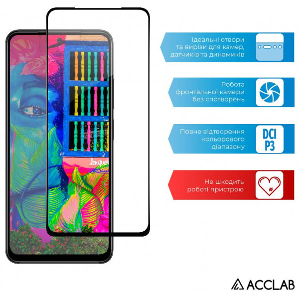 Фото - Защитное стекло для смартфона ACCLAB Full Glue for Xiaomi Redmi Note 11 Pro Black (1283126522659)
