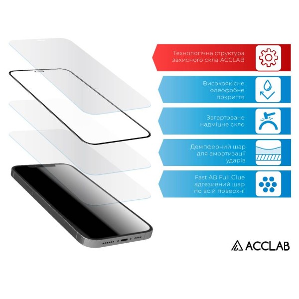 Фото - Захисне скло для смартфону ACCLAB Full Glue for Xiaomi Redmi Note 11S Black (1283126522710)