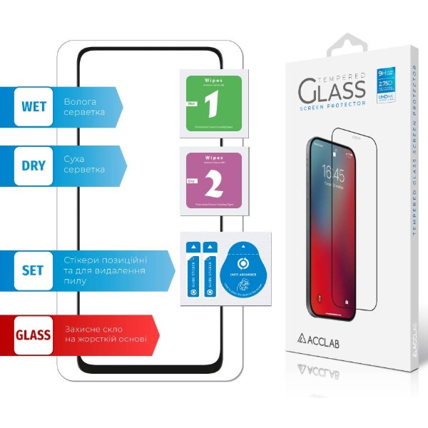 Фото - Захисне скло для смартфону ACCLAB Full Glue for Xiaomi Redmi Note 11S Black (1283126522710)