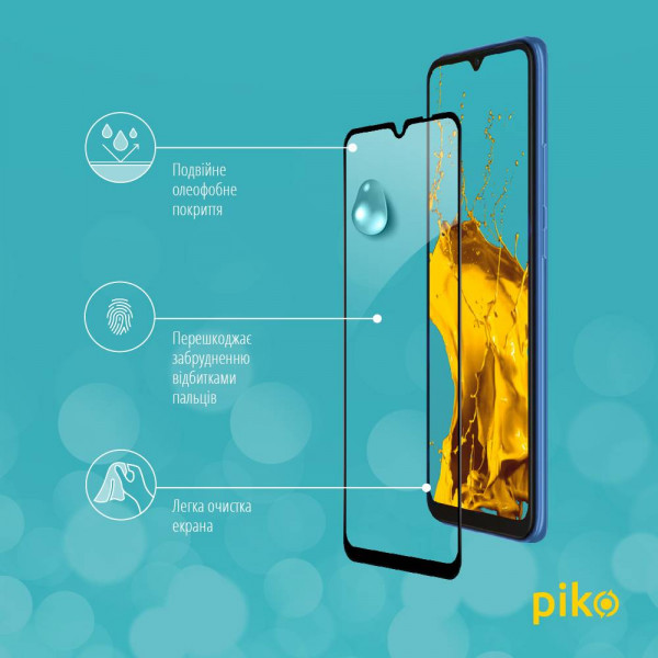 Фото - Защитное стекло для смартфона Piko Full Glue for Xiaomi Redmi 10C Black (1283126527180)