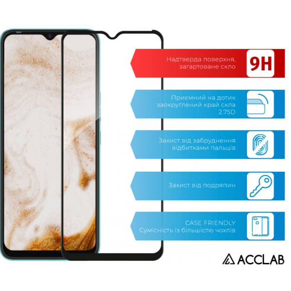 Фото - Захисне скло для смартфону ACCLAB Full Glue for Tecno Spark 8 (1283126533075)