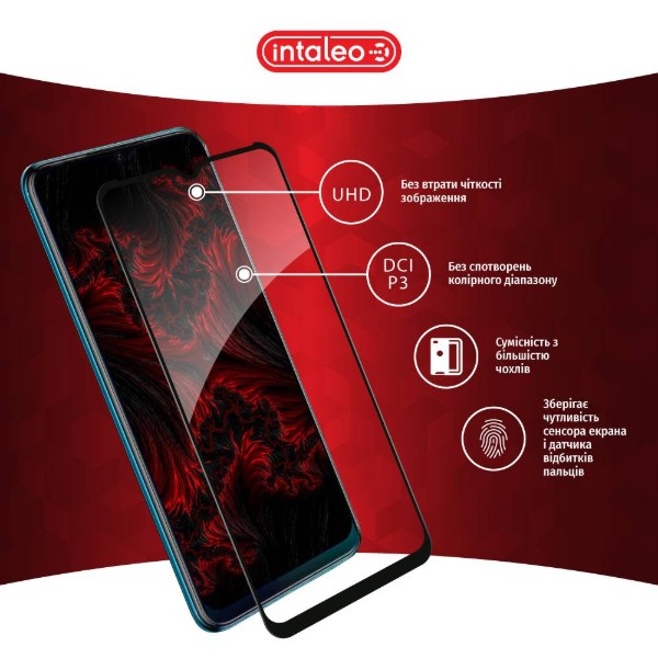 Фото - Защитное стекло для смартфона Intaleo Full Glue для Tecno Spark 8T (1283126542275)
