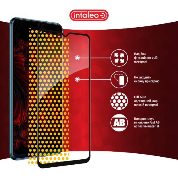 Фото - Защитное стекло для смартфона Intaleo Full Glue для Tecno Spark 8T (1283126542275)