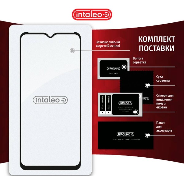 Фото - Защитное стекло для смартфона Intaleo Full Glue для Tecno Spark 8T (1283126542275)