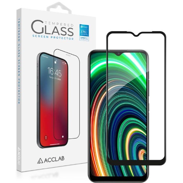 Фото - Защитное стекло для смартфона ACCLAB Full Glue for Realme C25Y Black (1283126542350)