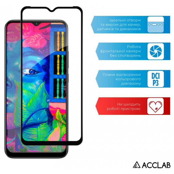 Фото - Захисне скло для смартфону ACCLAB Full Glue for Realme C30 (1283126546167)