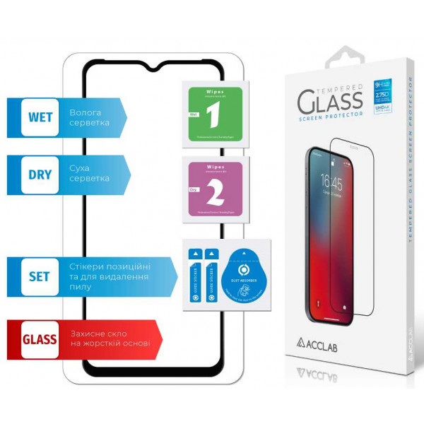 Фото - Захисне скло для смартфону ACCLAB Full Glue for Realme C30 (1283126546167)