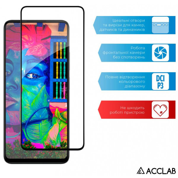 Фото - Захисне скло для смартфону ACCLAB Full Glue for Xiaomi Redmi Note 12 Black (1283126549335)